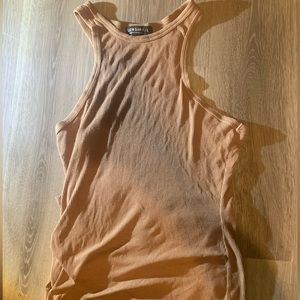 tan dress very cute !